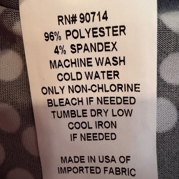 COCO BIANCO Polka Dot Bell Sleeve Blouse Womens M Black Feminine Career Workwear - Picture 7 of 11